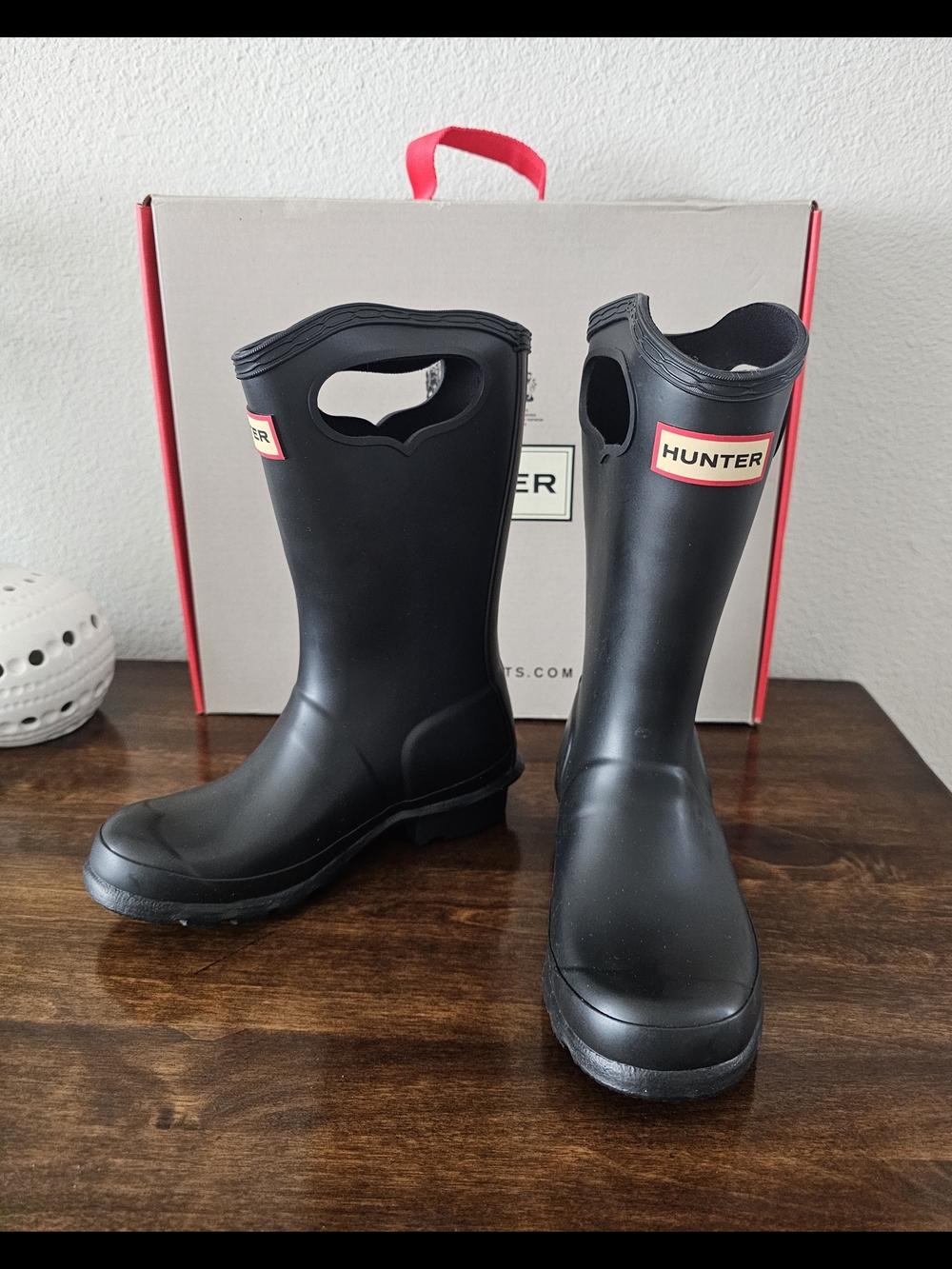 New Hunter Kids  Pull-On Rain Boots with Red Label